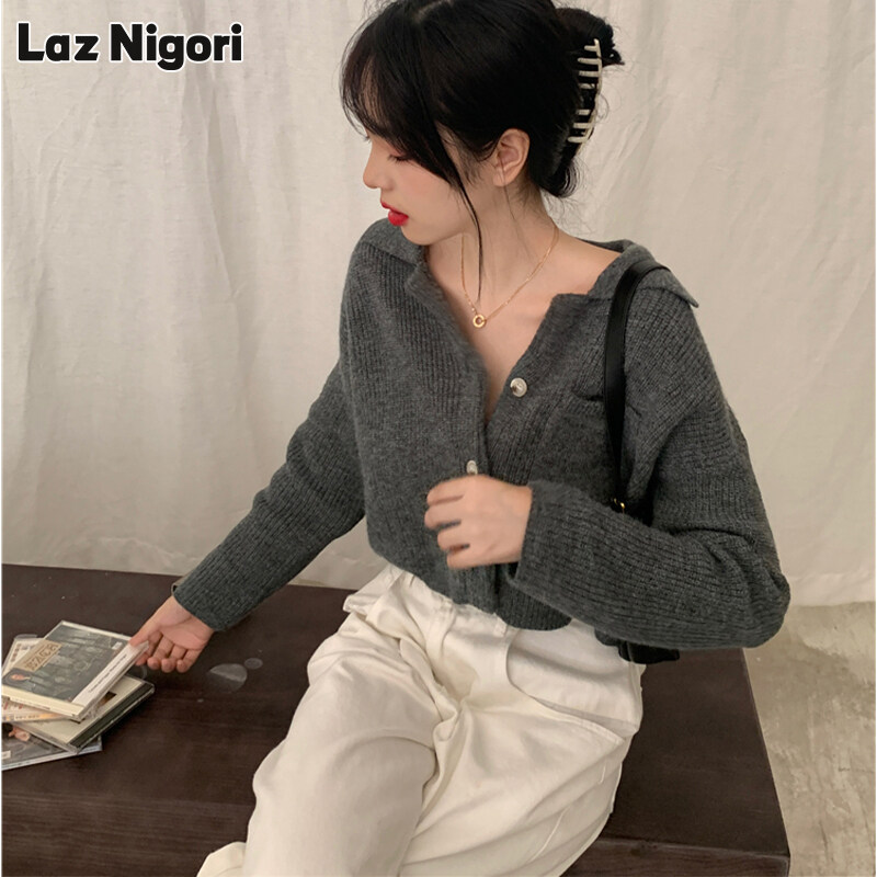 Laz Nigori women s sweater Hong Kong Style BM Soft Waxy Knitted Sweater