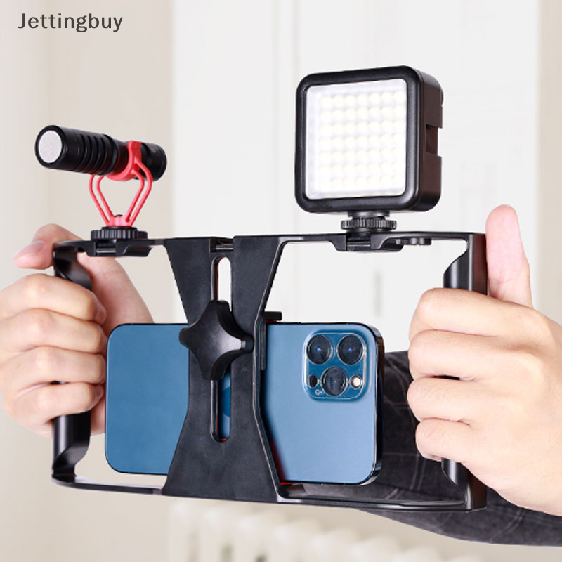 Jettingbuy Giá đỡ Giá gắn chống rung khung máy ảnh quay video cầm tay có