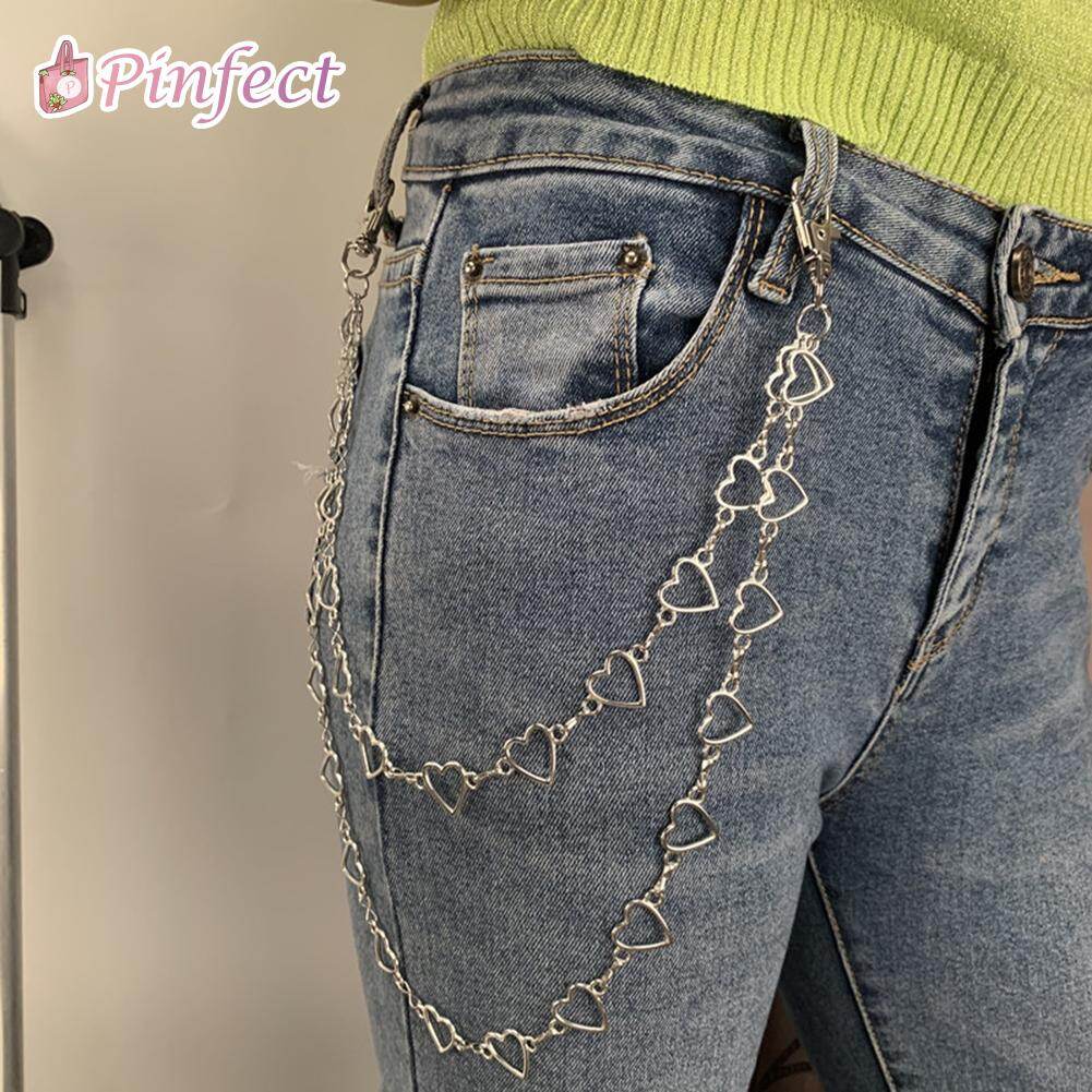 [Pinfect] Dây Thắt Lưng Hình Trái Tim Tình Yêu Cổ Điển Đơn Giản Quần Thời Trang Đường Phố Nam Nữ Phụ Kiện Dây Chuyền Quần Áo Trang Sức