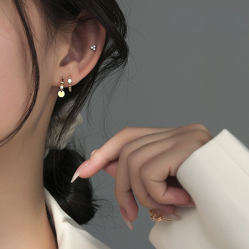 Bông Tai Đa Năng Và Đơn Giản Thời Trang Phong Cách Instagram Mới Thời Trang Hàn Quốc
