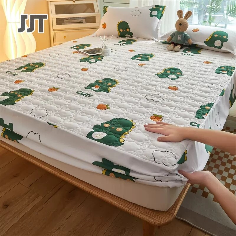 JJT ga trải giường trơn bộ đồ giường đồng màu, ga trải giường một mảnh, ga trải giường nhung ga trải giường nhung san hô ga trải giường chống trượt ga trải giường hoạt hình đẹp