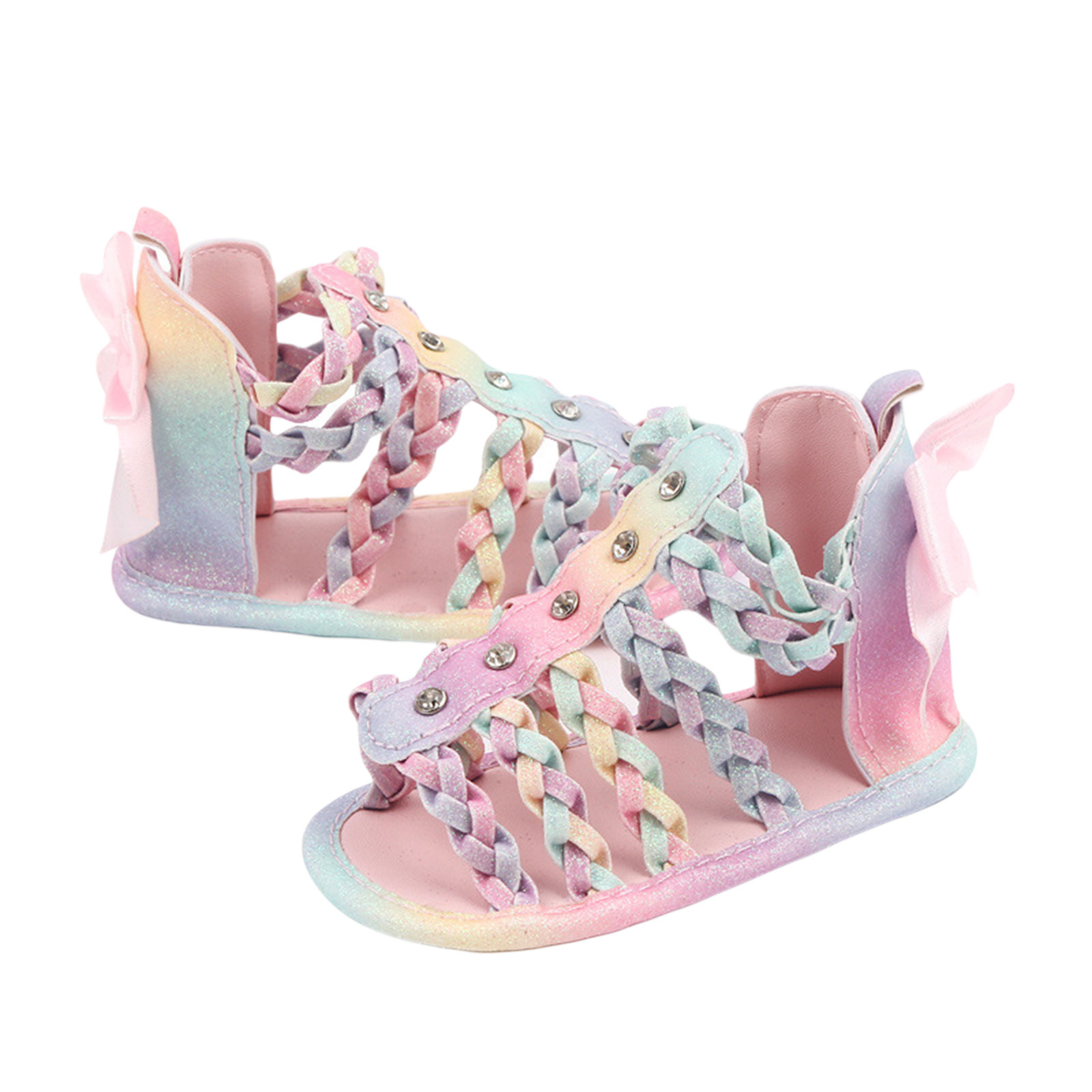 JAM 30 SANDAL IN BABY PINK VELVET