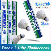 Yonex AS-50 Goose Feather Badminton Shuttlecock Bundle with Gifts