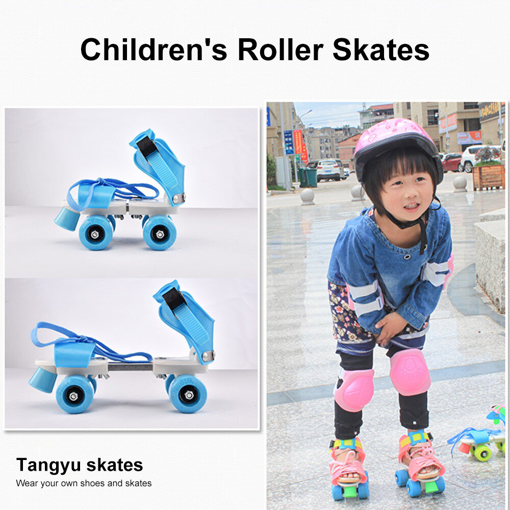 🌞🔥WeSport Giày Trượt Patin Baby EU 26-36 Lưỡi Lăn Vải Da Bò Hai Hàng Bánh Xe PU Thích Hợp Cho Người Mới Bắt Đầu Giày Trượt Patin Cho Người Lớn Giày Trượt Patin Điều Chỉnh Được Giày Trượt Patin