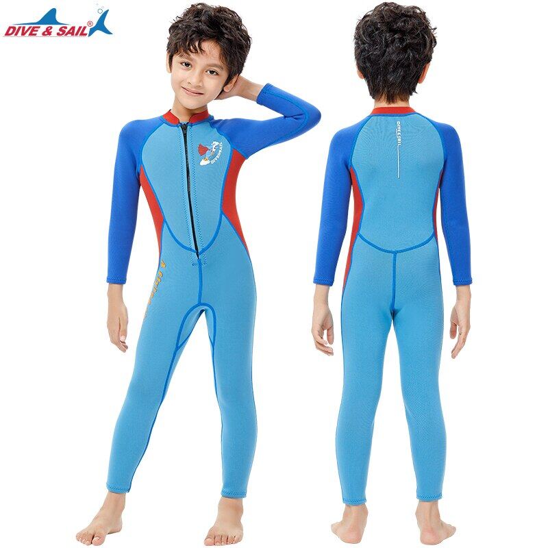 Đồ Bơi Trẻ Em Đồ Bơi Giữ Nhiệt Bằng Cao Su Tổng Hợp 2.5Mm Đồ Bơi Toàn Thân Cho Bé Trai Bé Gái Đồ Bơi Dài Tay Cho Trẻ Tập Đi