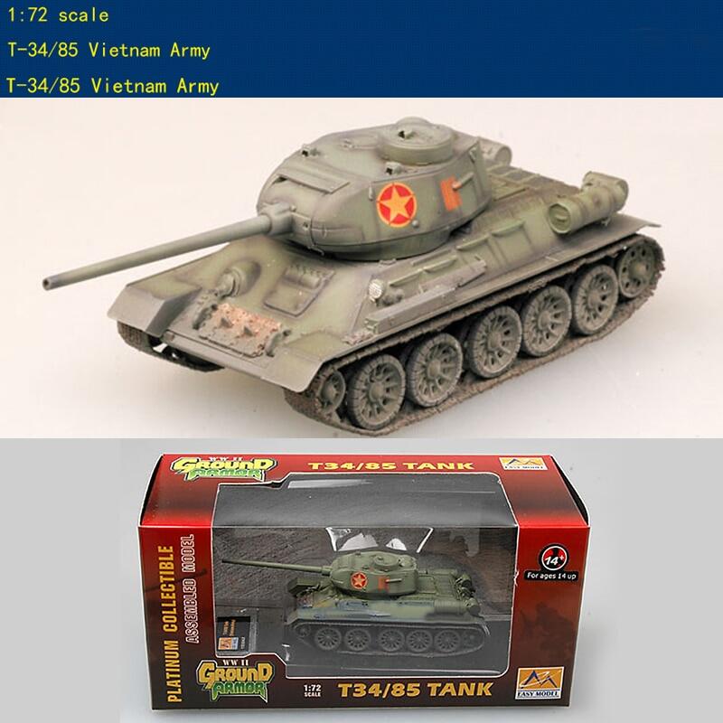 Trumpeter 1 72 Vietnam army T-34 85 medium tank 36274 finished product