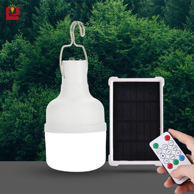 Yonuo bóng đèn sạc năng lượng mặt trời đèn led điều khiển từ xa-intl