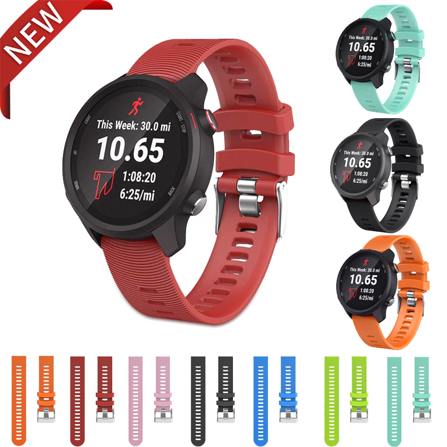 Todex dây đeo cho garmin venu/garmin 20mm dây đeo đồng hồ thể thao silicone mềm forerunner 245 245m 645 vivoactive3 vivomove hr dây đeo đồng hồ thông minh silicon