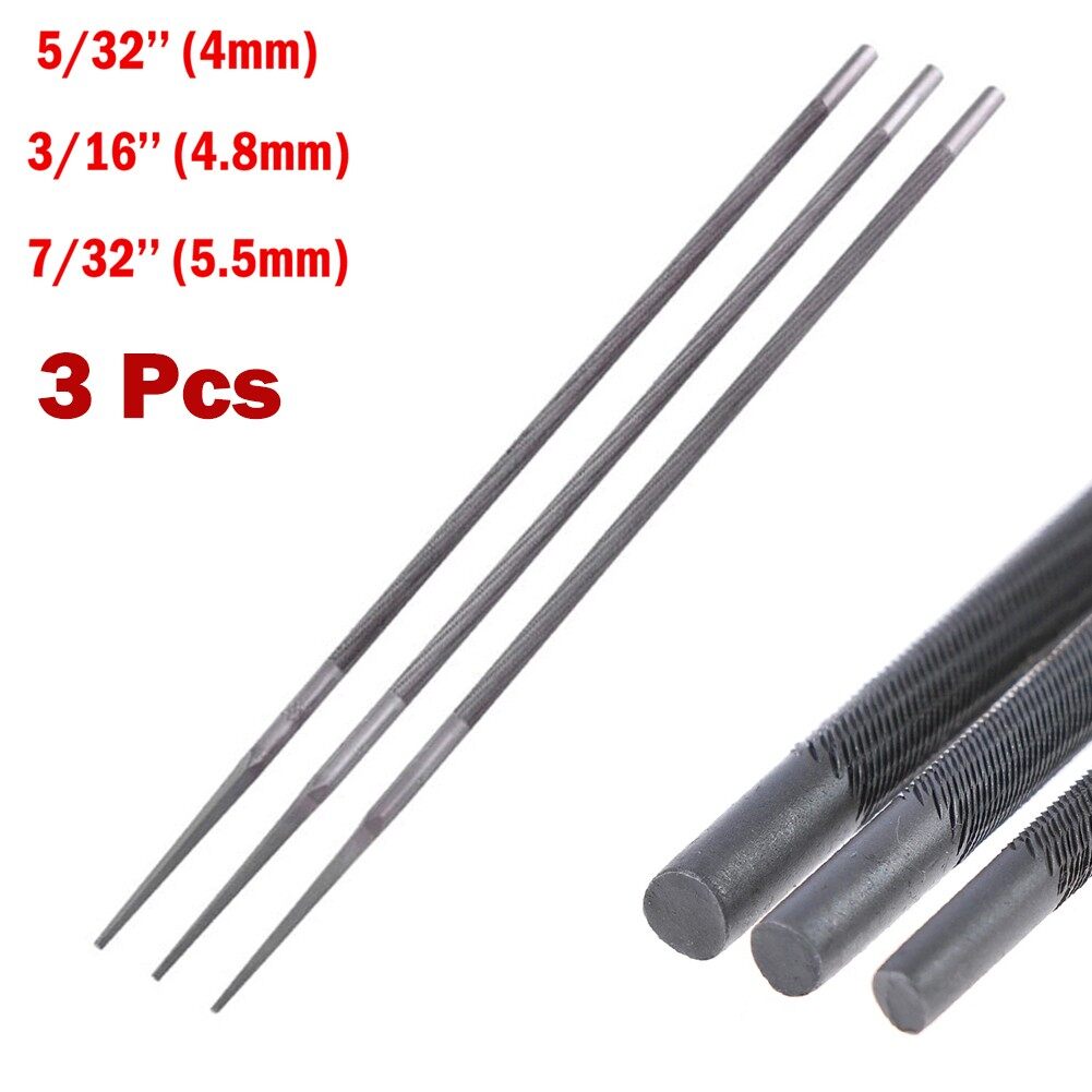 Toolstar dũa tròn 3 cái cho máy cưa xích mài xích 4 4.8 5.5mm dụng cụ mài.