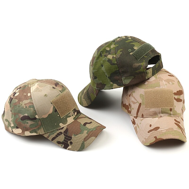 Quân đội chiến thuật cap thể thao ngoài trời snapback sọc mũ quân đội mũ ngụy trang đơn giản rằn ri quân đội cap