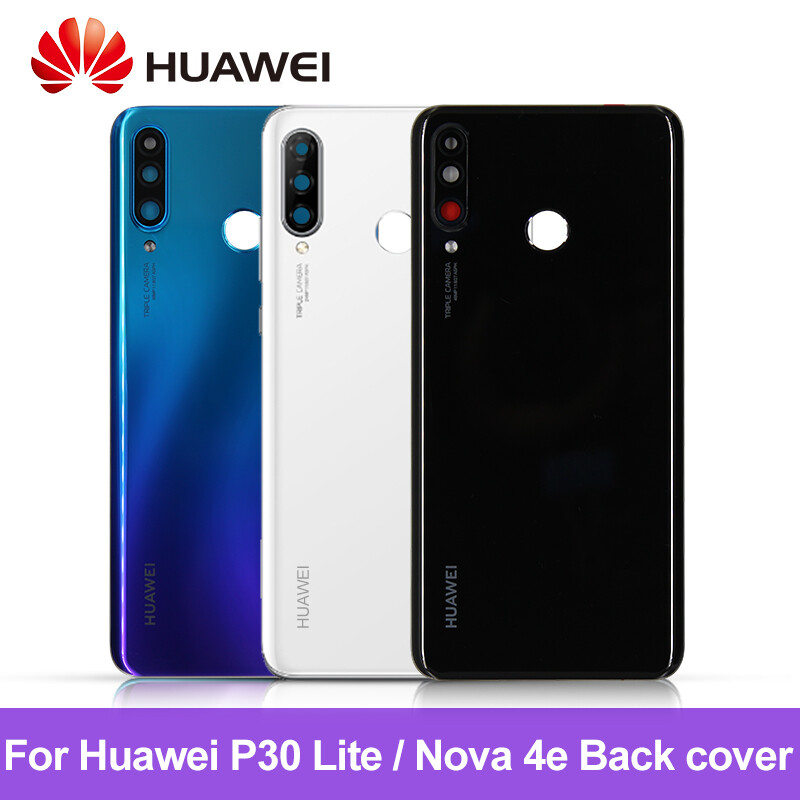 Ốp lưng mặt kính pin huawei chính hãng, ốp lưng bảo vệ cho cửa sau huawei p30 lite p30lite / huawei nova 4e