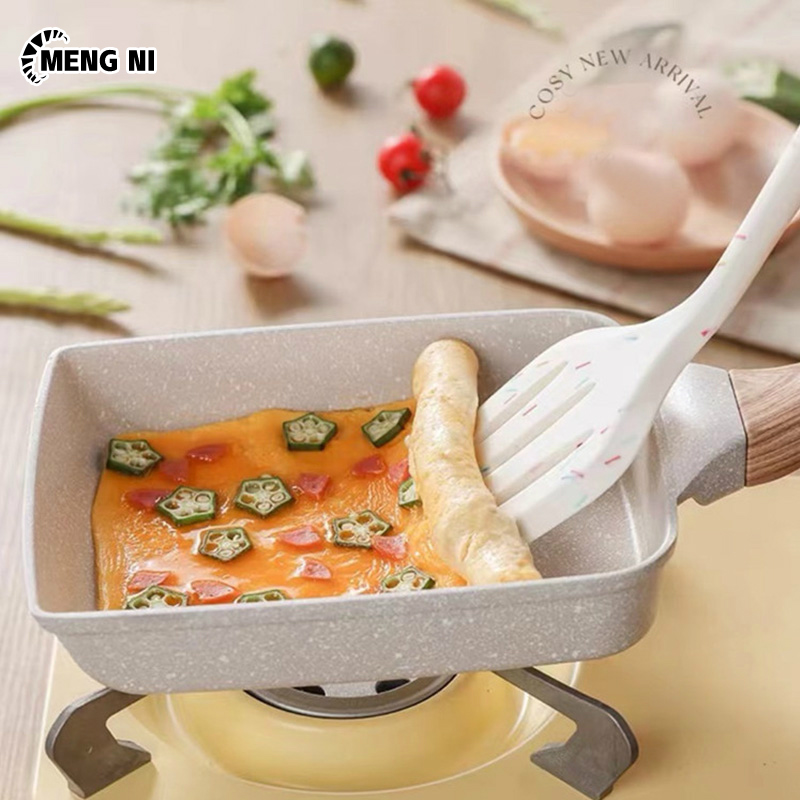 Hangdian chảo chống dính tamagoyaki nhật bản chảo bít tết hình vuông chảo ăn sáng bằng đá maifan chảo cuộn trứng