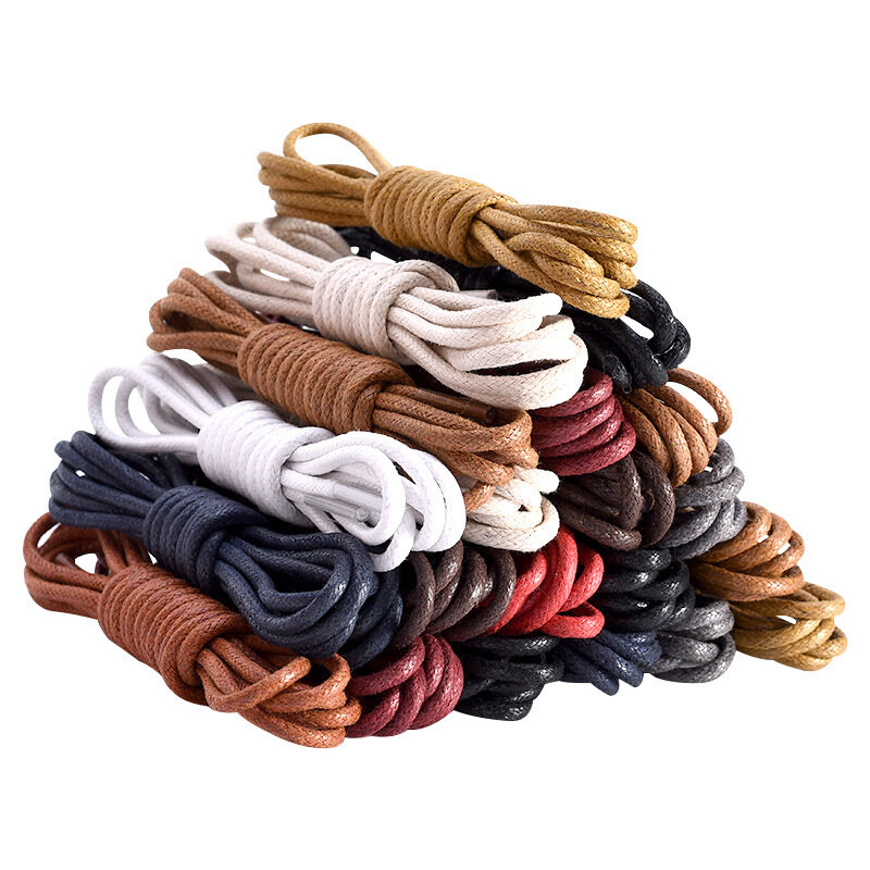 1 đôi dây giày da dây giày cotton sáp chống thấm nước dây giày tròn dây giày oxford cho giày