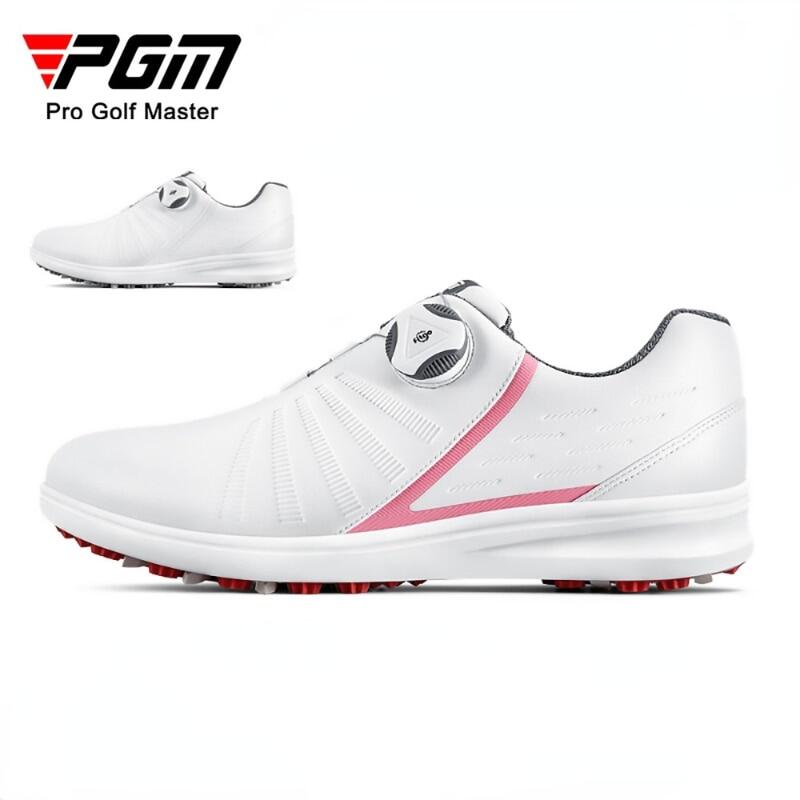PGM Women Golf Shoes with Removable Spikes Anti-slip Waterproof Women's Sports Shoes Knob Strap Sneakers XZ179
