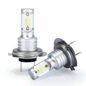 Super Bright H7 LED Headlight Bulb Kit, 100W 30000LM,