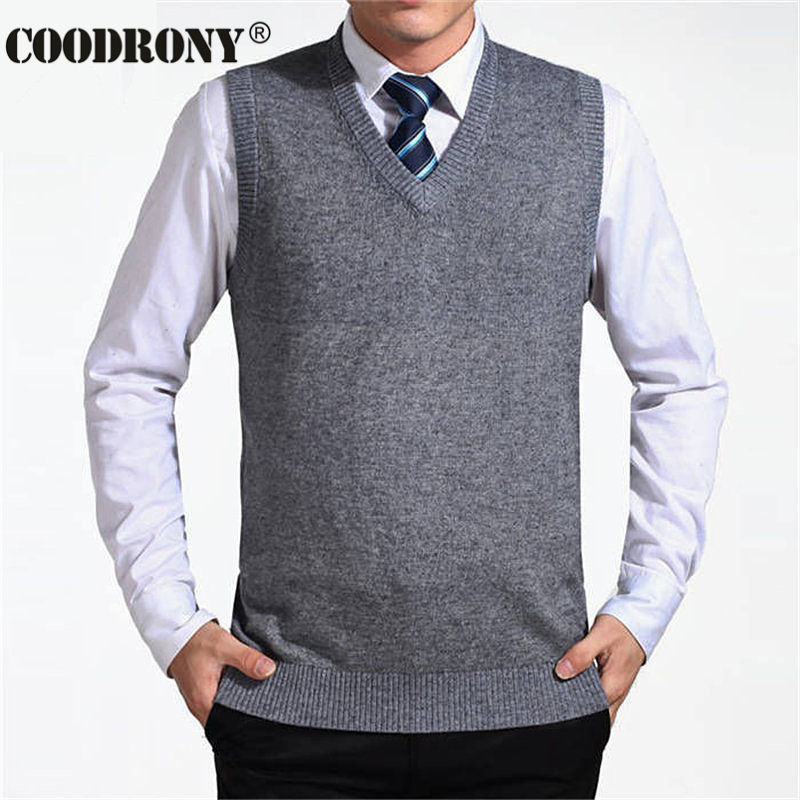 Shop Navy Blue Vest Sweater Men online 