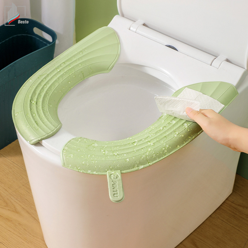 Singlelady miếng lót bồn cầu chống thấm nước miếng lót bồn cầu di động thông dụng bốn mùa miếng lót bồn cầu dán tay dày eva không bẩn