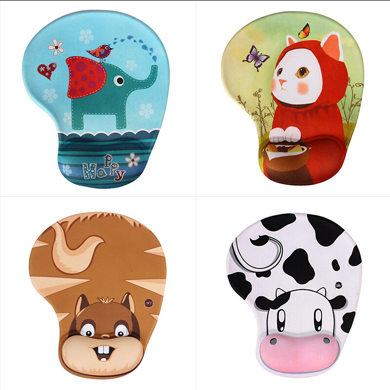 Đệm chuột silicon mềm yidea Hongkong với thiết kế hoạt hình dễ thương phim hoạt hình Silicone hỗ trợ cổ tay Pad Chuột siêu mềm Pad chuột hoạt hình hỗ trợ cổ tay