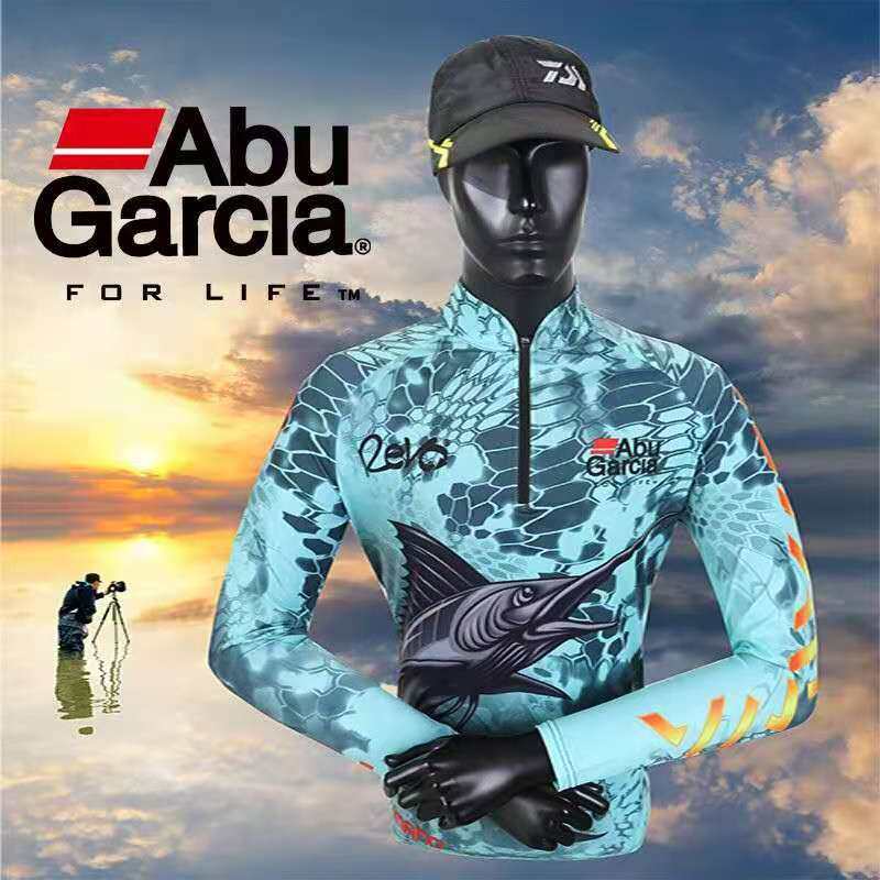 2021 Abu Garcia ผ้าไหมใหม่เสื้อฮู้ดตกปลาครีมกันแดดป้องกัน UV Quick-Drying ราคา 350 บาท*ส่งฟรี