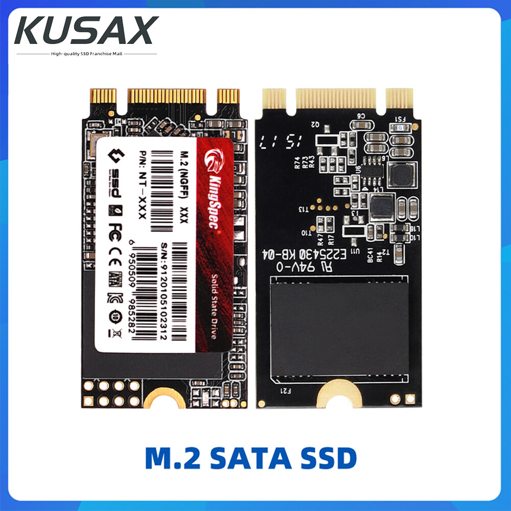 KUSAX KingSpec SSD NGFF M.2 2242 SSD 1TB 512GB 256GB 128GB SATA Hard Disk SSD M2 2242 Hard Drive Disk Internal Solid State Drive for Laptop PC ราคา 607 บาท*ส่งฟรี