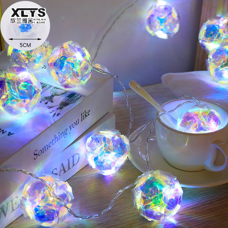 XINLANYASHE đèn trang trí ánh sáng laze đèn dây LED đèn kỳ nghỉ đầy màu sắc Đèn LED trang trí Tết Đèn tiệc, đèn ăn, trang trí phòng, trang trí nhà cửa, bóng đèn