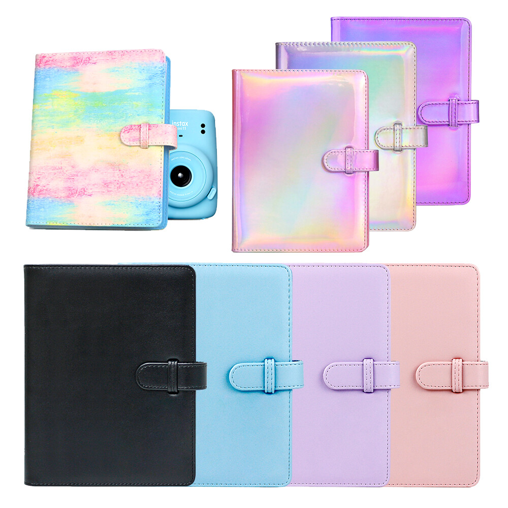 CAIUL 128 Túi Sách ảnh Album ảnh Sách cho Fujifilm Máy ảnh Fuji Instax Mini 7S 8 9 11 Máy in Hello Kitty Tsum Tsum Mini Link SP-2 Máy in đám cưới Kỷ niệm ngày tốt nghiệp Ngày lễ tình nhân Ngày lễ của mẹ Ramadan Eid Eid Mubarak