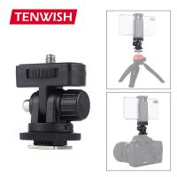 Tenwish 360 Degree Rotated Ball Head Ballhead Bracket With Cold Shoe Mount for Tripod Camera SLR DSLR Sports Action Camera