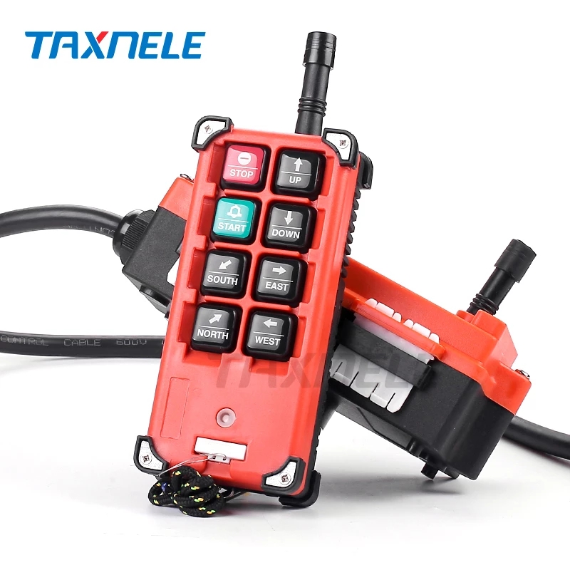 F21-e1b công tắc điều khiển từ xa công nghiệp, palăng điều khiển cần cẩu ac220v 380v 110v dc 12v 24v 36v nâng cần cẩu