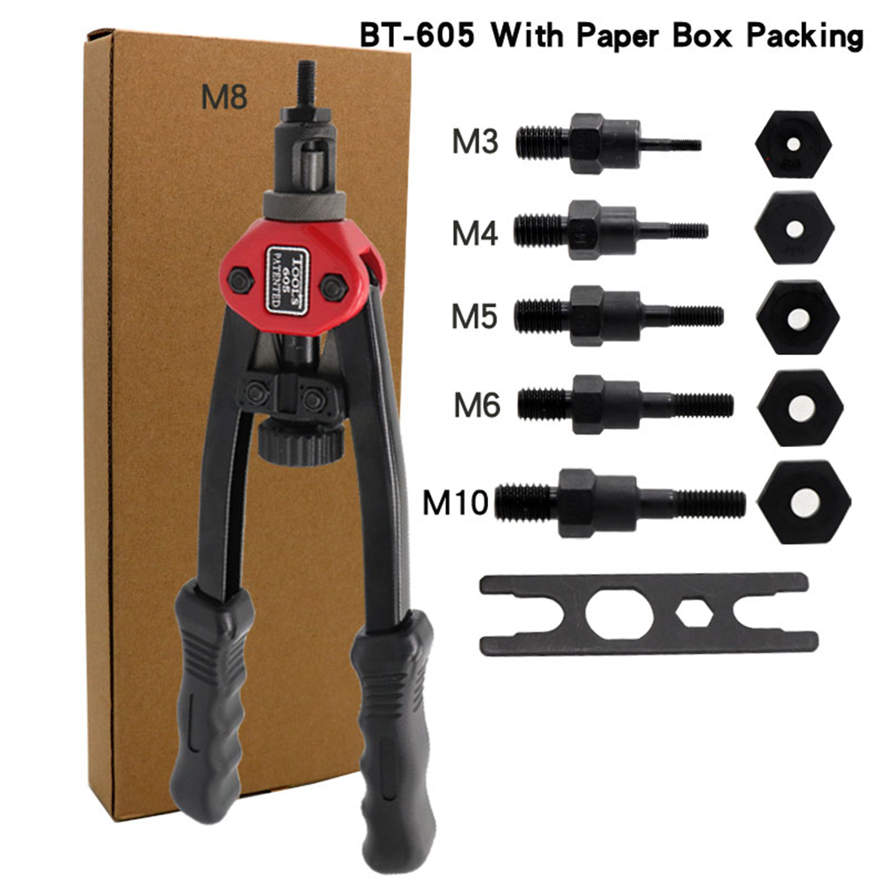 Rivet Nut AWAOVV 6-Piece Hand Tool Set - Manual Tool With M3, M5, M6 ...