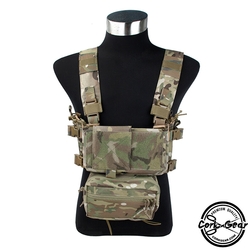 TMC Cork Gear Tactical MK4 Chest Rig Modular Tactical Vest w/ Mag Pouch