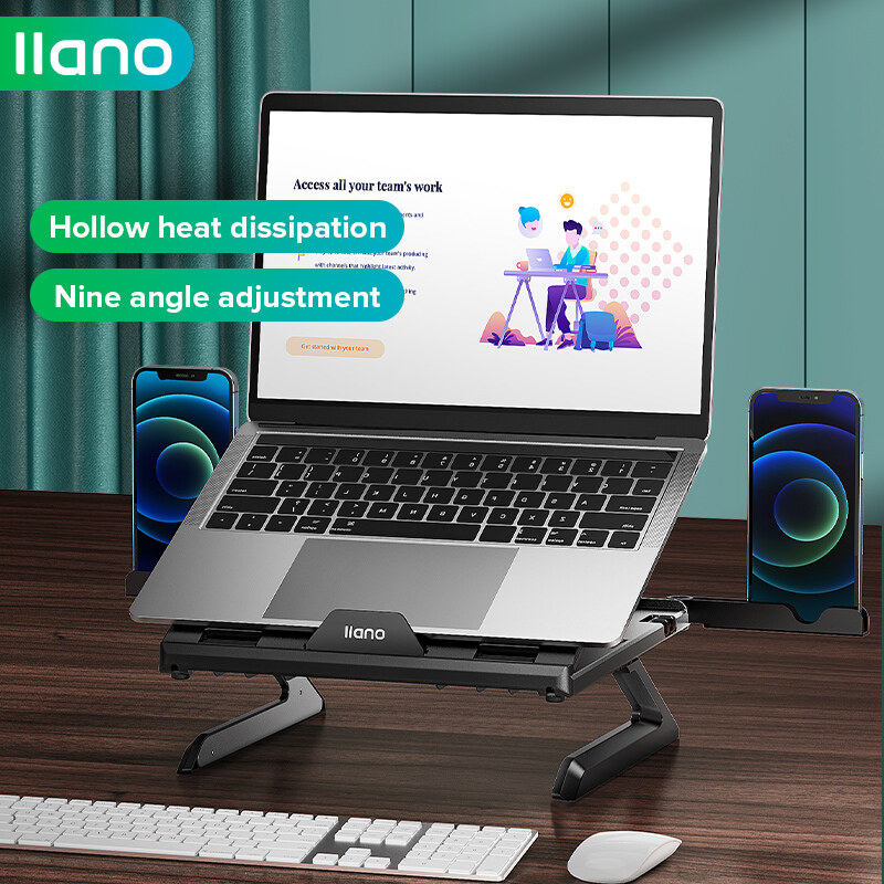 LLANO Có Thể Gập Lại Máy Tính Xách Tay Đứng Điều Chỉnh Xách Tay Máy Tính Xách Tay Đứng Cho 12-17 Inch Máy Tính Xách Tay Máy Tính Macbook Chủ