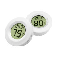 Aideepen Mini Circular Hygrometer สัตว์เลื้อยคลาน Pet Electronic Digital แสดงผลฉนวนกันความร้อน Embedded Digital Thermometer And Hygrometer Embedded Circular Thermometer And Hygrometer With Switch