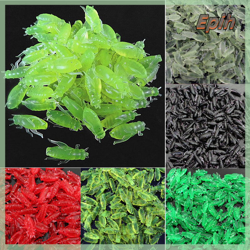 10/50/100 chiếc mềm silicon hình Châu chấu mồi Mồi câu cá mồi giả câu cá