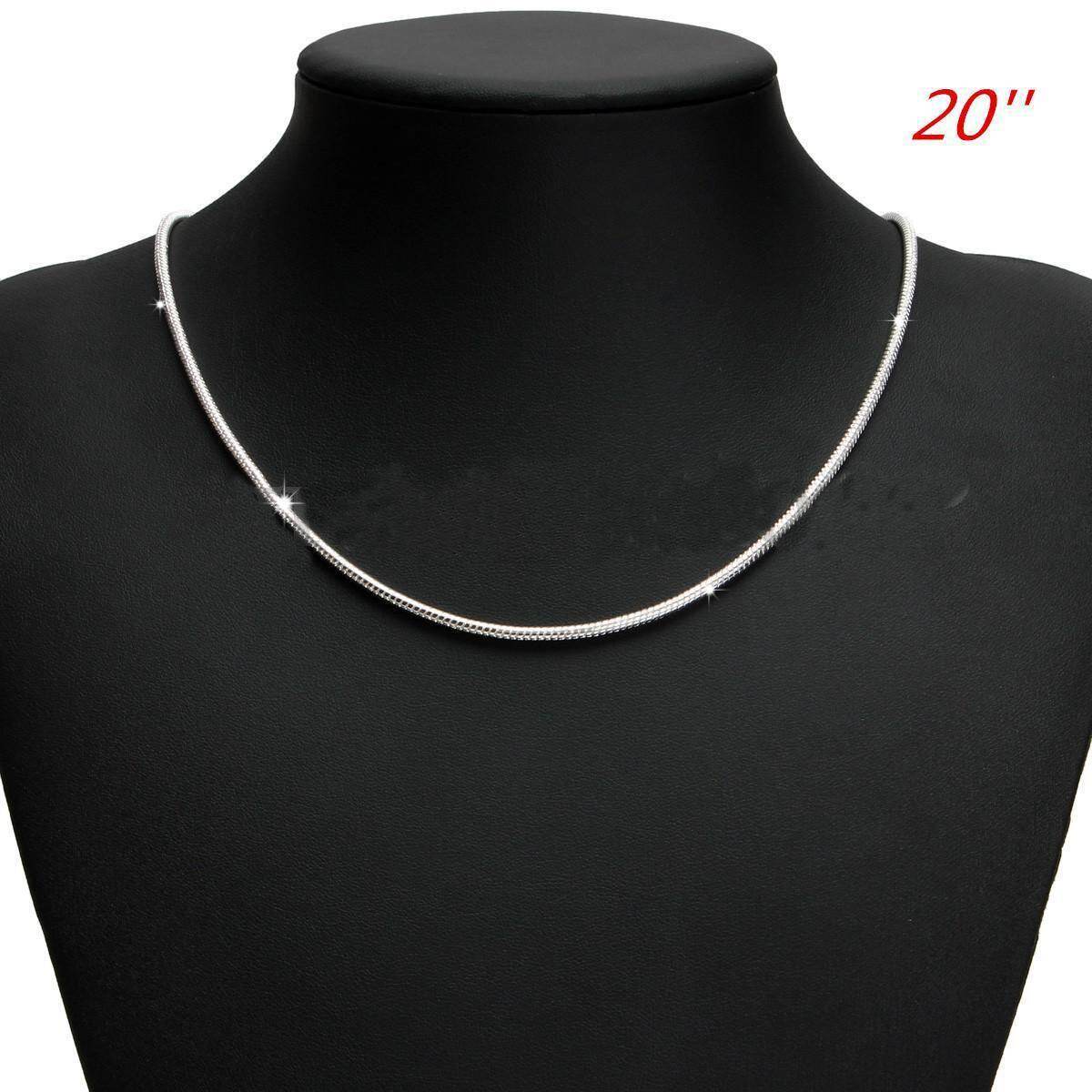 Chất Liệu Bạc 925 Thời Trang Dây chuyền chuỗi Rắn Bạc Tôm Hùm Khóa Chuỗi Vòng Đeo Cổ cho Nữ Trang Sức Dự Tiệc Quà Tặng