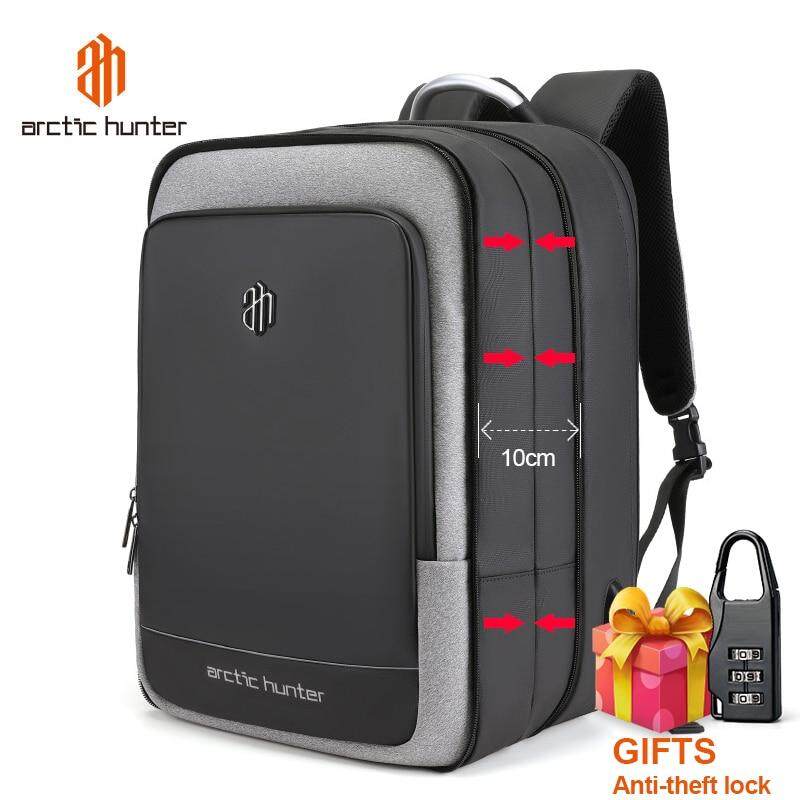 ARCTIC HUNTER 40L Large Capacity Mens Expandable Backpacks USB Charging