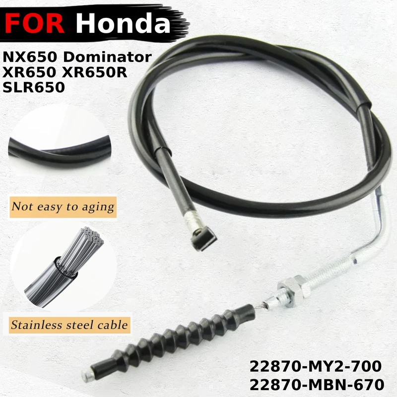Xe Máy Cáp ly hợp dây thép dòng cho Honda nx650 Dominator slr650 xr650 xr650r OEM: 22870-my2-700 22870-mbn-670 bộ phận