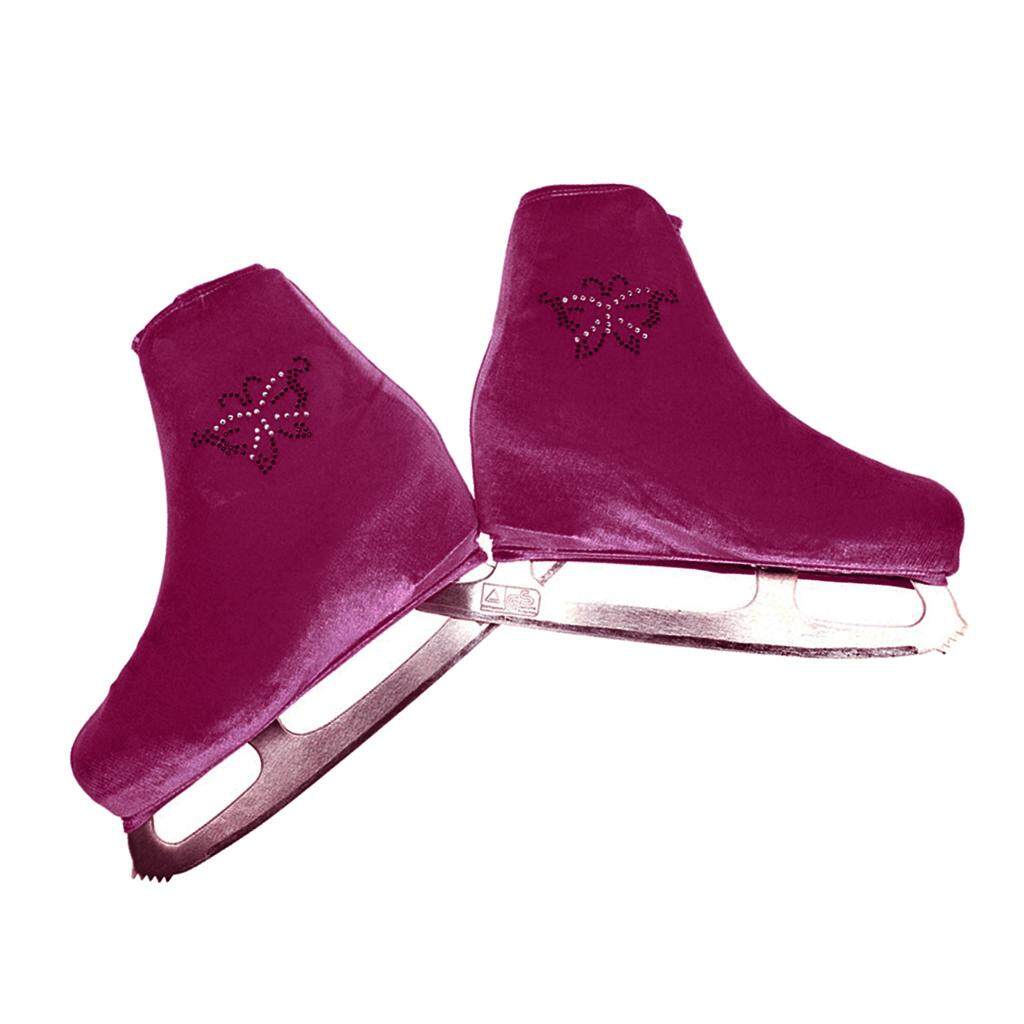 Aternee 1 คู่รูปสเก็ตน้ำแข็ง BOOT แขนกำมะหยี่รองเท้าสเก็ตป้องกัน overshoes