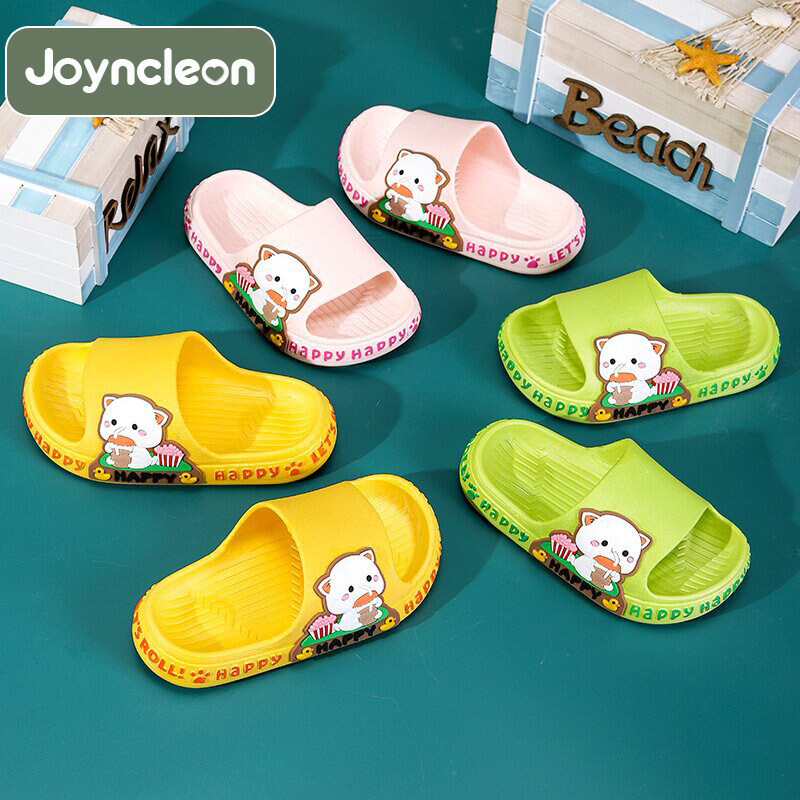JoynCleon children s slippers,home non-slip soft bottom slippers