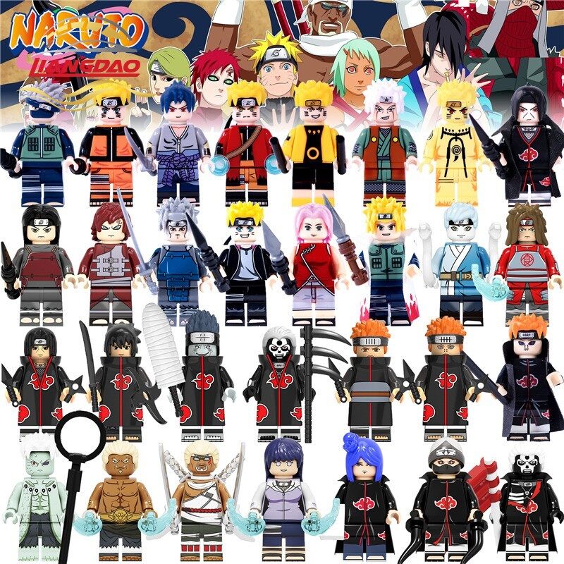 【Bán chạy】lego Minifigures Naruto Uzumaki Naruto Uchiha Itachi Sasuke Sáu cách tokashi Đồ chơi xếp g