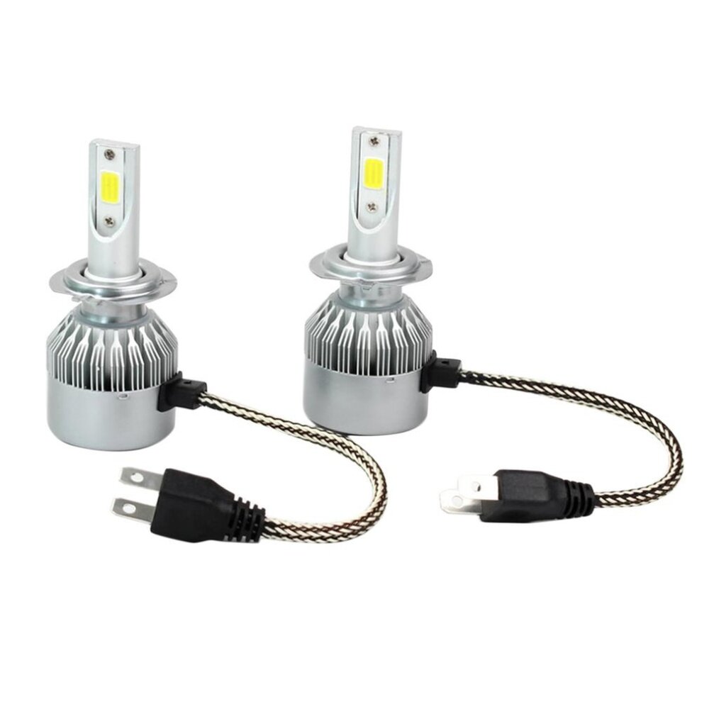 ELEC Bộ Đèn Pha LED Siêu Sáng 72W 3800LM Bộ Bóng Đèn Xe Hơi Đèn Sương Mù 6000K