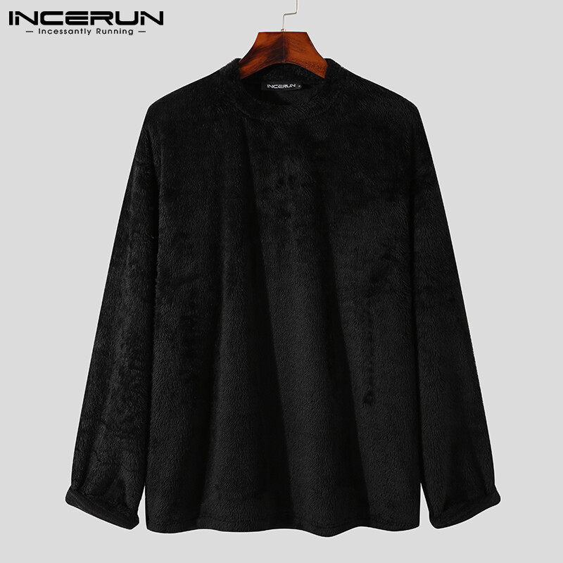Medussa incerun áo chui đầu nam bộ sưu tập đơn giản áo chui đầu cổ tròn áo len lông cừu ấm áp áo nỉ thường ngày dáng rộng