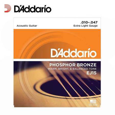 D'Addario Bronze/Phosphor Acoustic Guitar Strings - Multiple Gauges