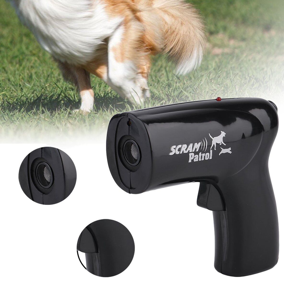 Máy Đuổi Chó Mèo Siêu Âm Hồng Ngoại Laser Chaser, Máy Huấn Luyện Động Vật Cầm Tay Mini Thiết Bị Điều Khiển Dừng Sủa Pet Nguồn Cung Cấp (Màu Đen)