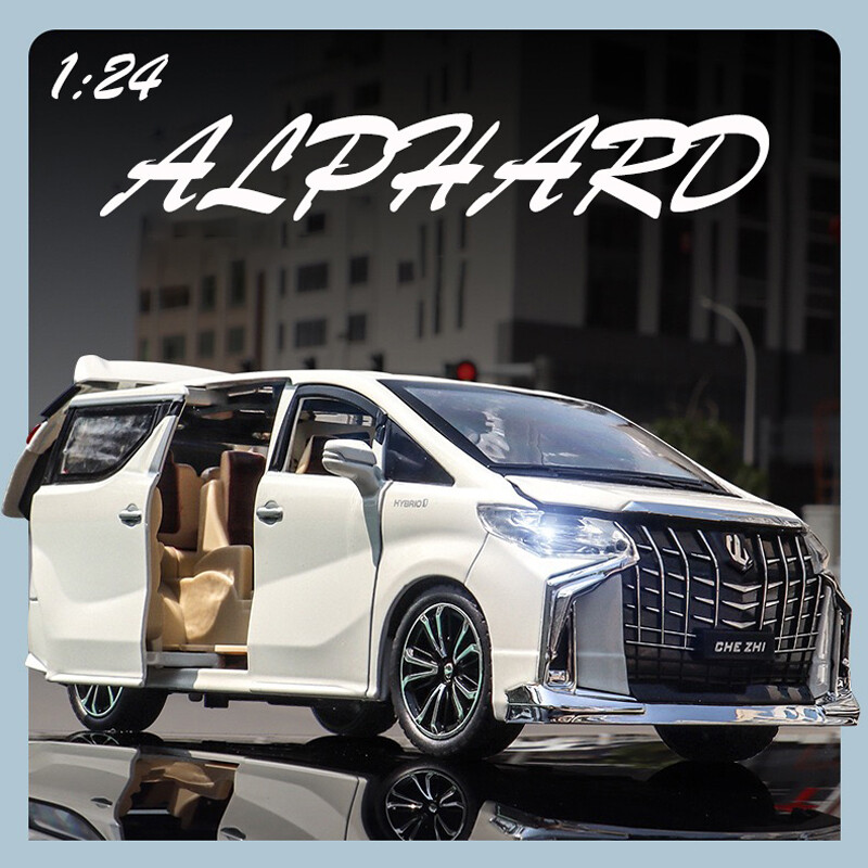 【RUM】 Tỷ Lệ 1:24, Mẫu Xe Hợp Kim TOYOTA ALPHARD Đồ Chơi Hiệu Ứng Âm Thanh Và Ánh Sáng Mô Hình Xe Hơi Đúc Cho Bé Trai Dành Cho Trẻ Em Quà Tặng Cho Bé Trai Xe Hơi Mô Hình Xe Hơi Cho Bé Trai Sưu Tập