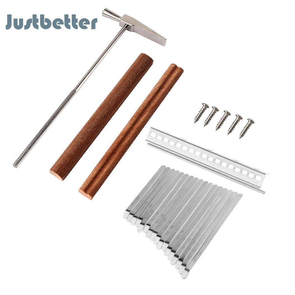 17-Key Kalimba DIY Keys Bridge Tuning Hammer Set Thumb Piano Accessories