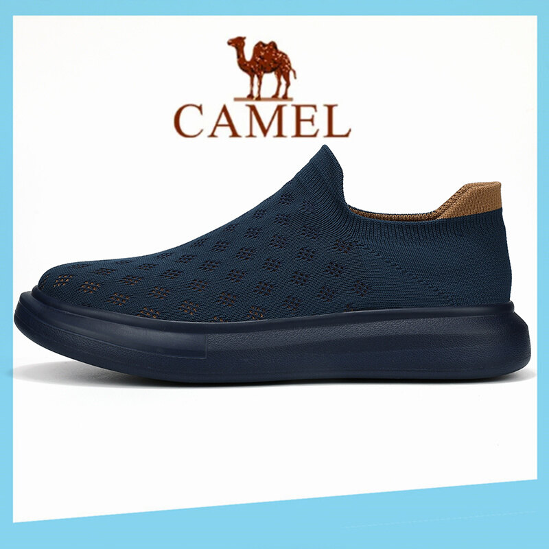 Camel Đôi giầy đen Giày nam giày thể thao giày chạy bộ 45 46 Camel giầy