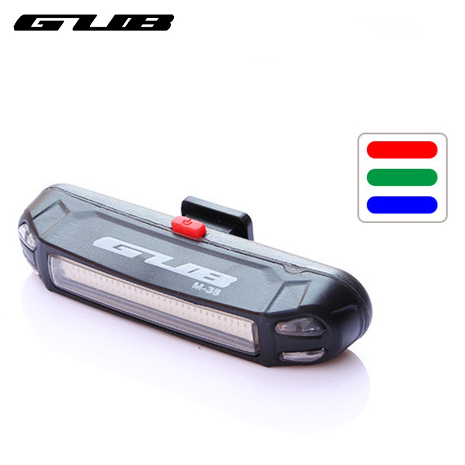 GUB Đèn Hậu Xe Đạp Sạc USB Đèn LED Cảnh Báo Nhấp Nháy Khi Đi Xe Đạp Ban Đêm