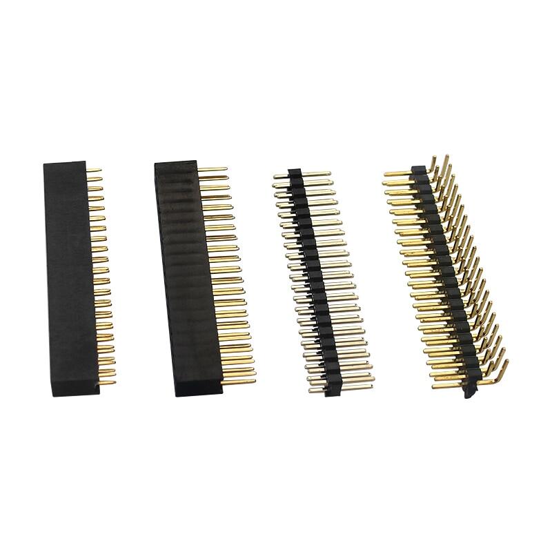 Raspberry pi gpio tiêu đề kit 20x2 pins góc phải gpio tiêu đề cho mâm xôi pi zero/4b/3b + / 3b / 3a +