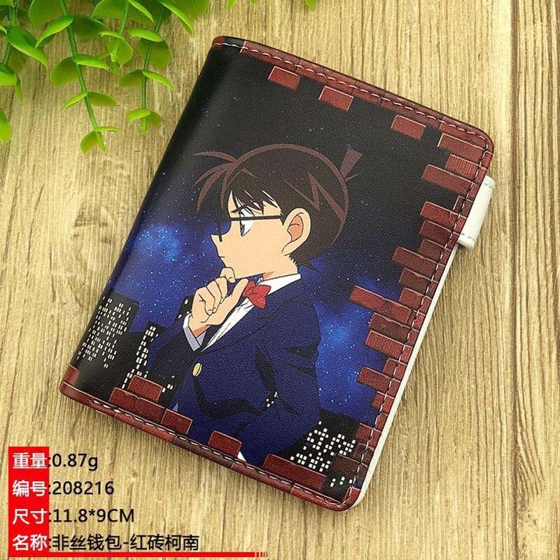 （Park Jia Sundry) Ví nam Thám tử Conan Anime Ví đựng tiền xu ngắn