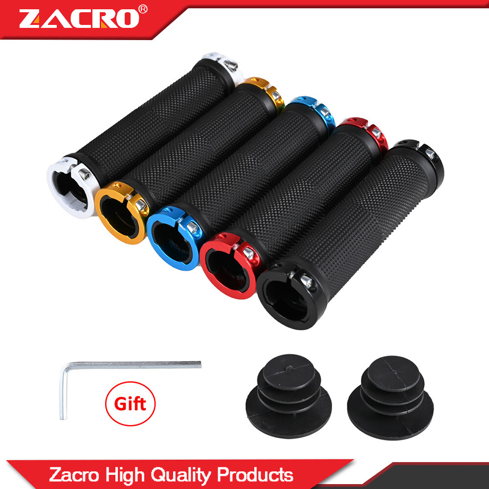 Zacro 1 cặp tay nắm xe đạp leo núi khóa hai bên tay nắm xe đạp phụ tùng xe đạp phụ kiện xe đạp leo núi chống trượt tay nắm xe đạp